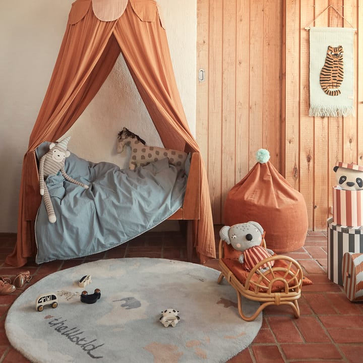 Alfombra infantil The world Ø120 cm, Multi OYOY