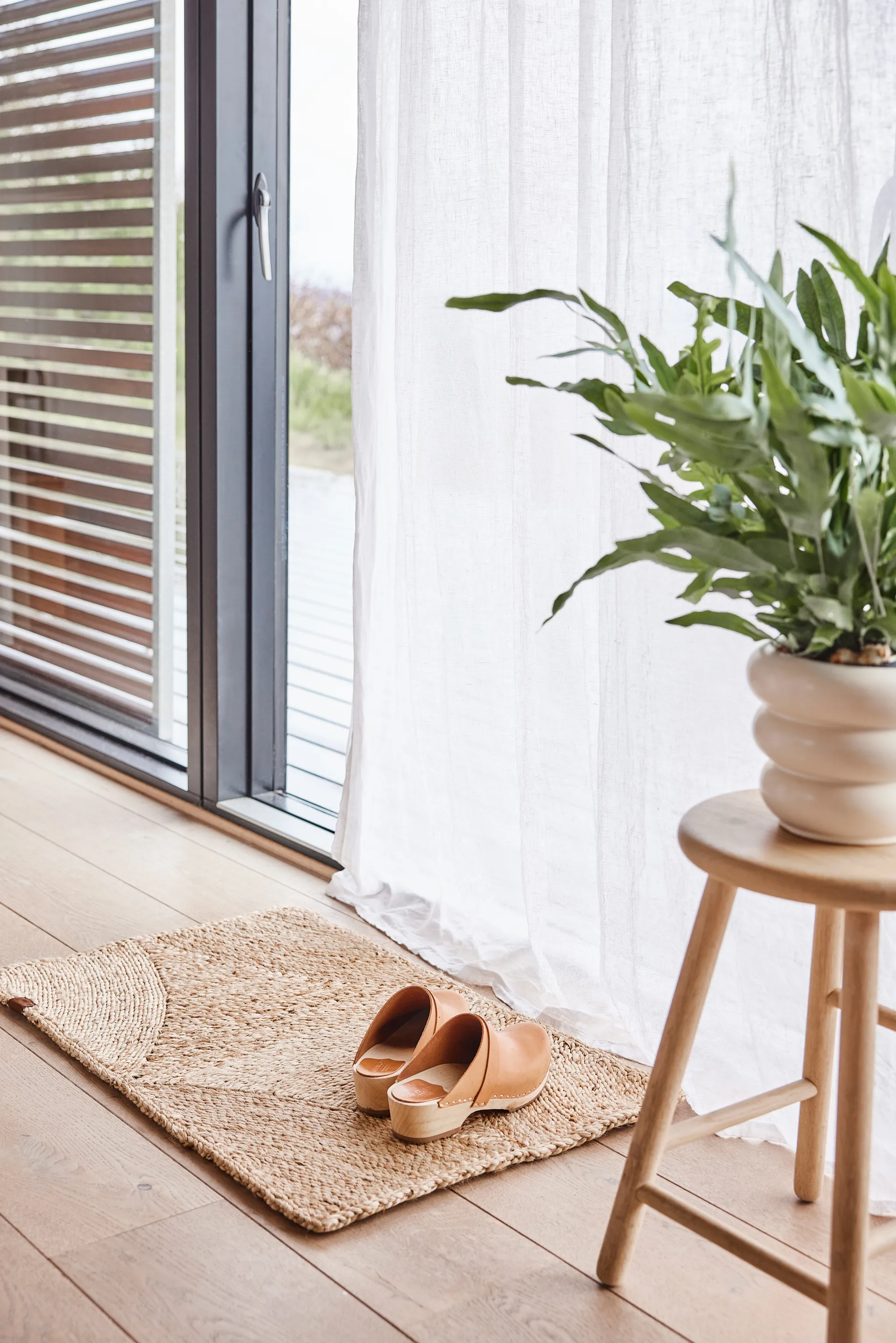 Alfombra para puerta Vasa Jute 50x70 cm, Natur OYOY