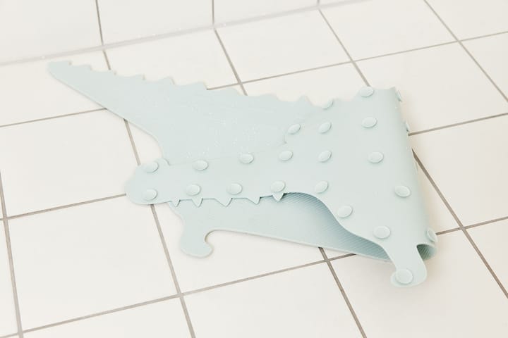 Alfombrilla para bañera Crocodile Gustav, Pale mint OYOY