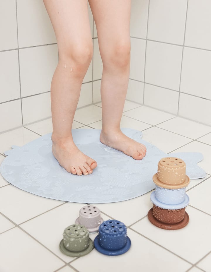 Alfombrilla para bañera Little Finn, Ice blue OYOY