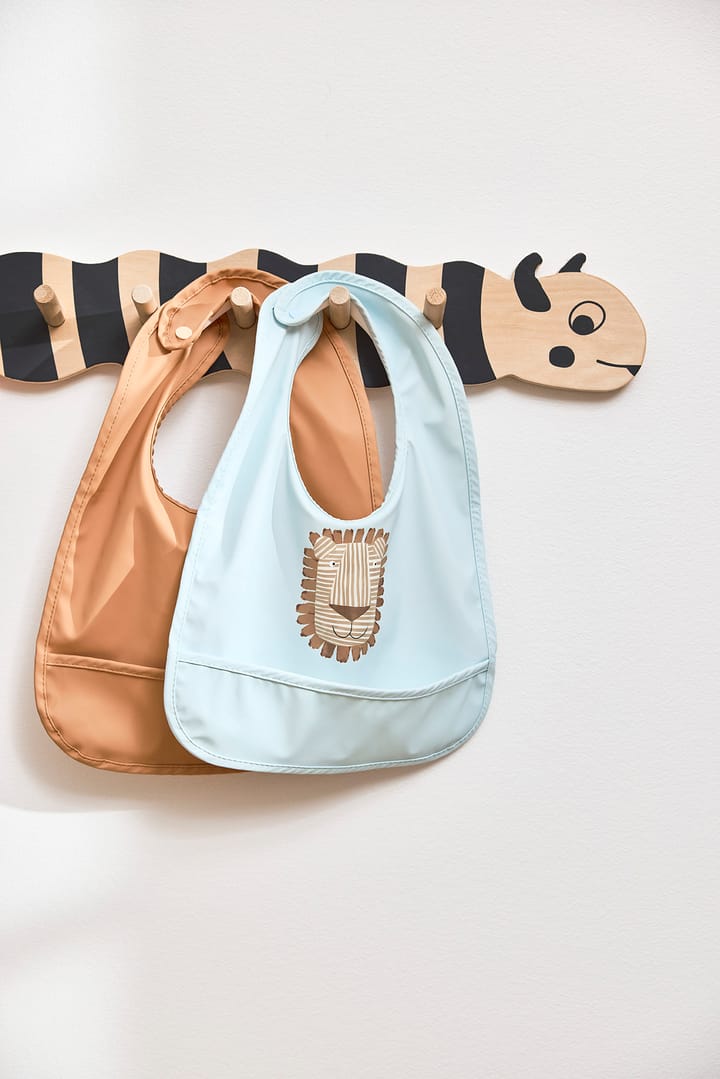 Babero Lobo Lion 2 piezas, Caramel-ice Blue OYOY