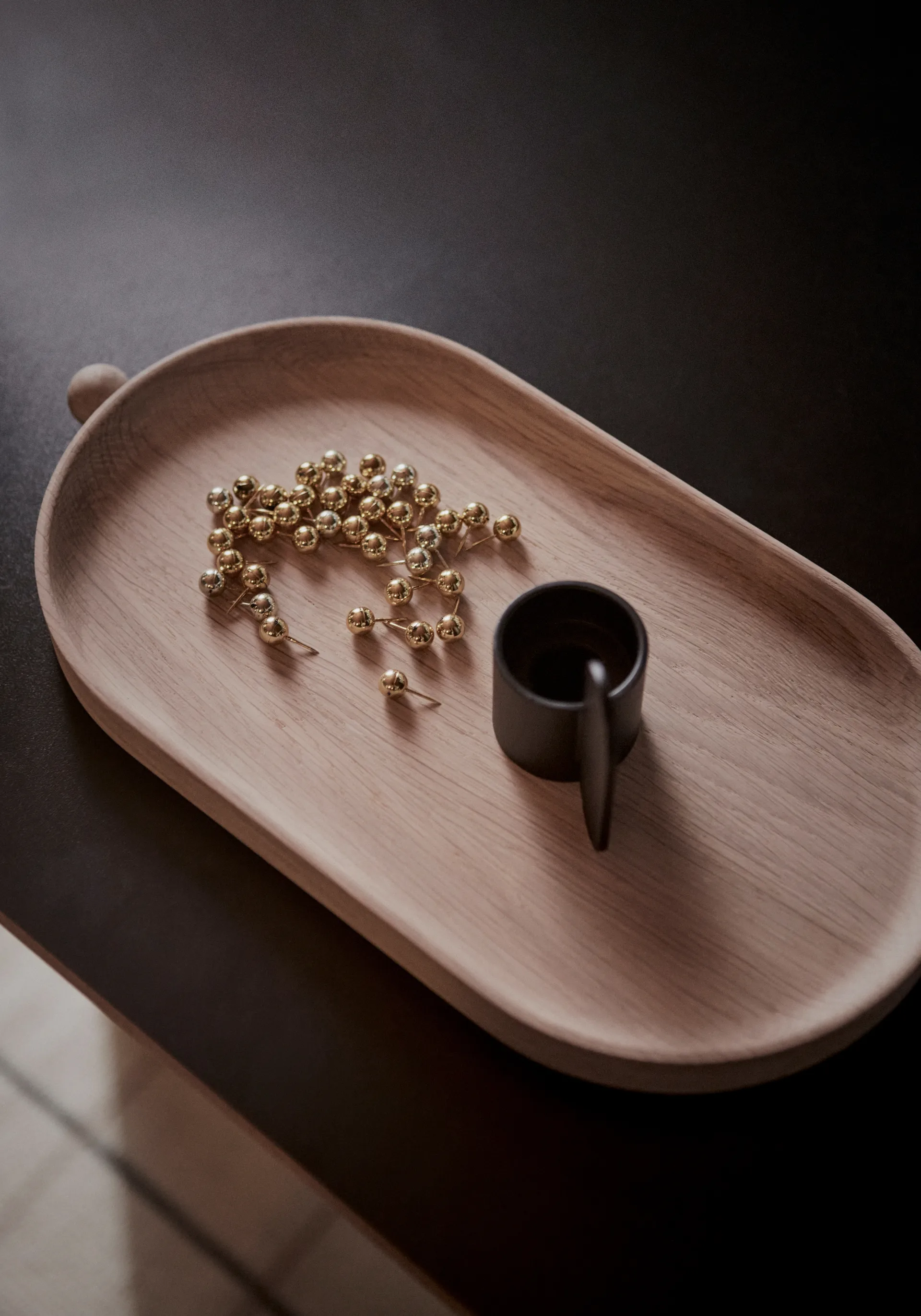 Bandeja de madera Inka 18x34 cm, Nature OYOY