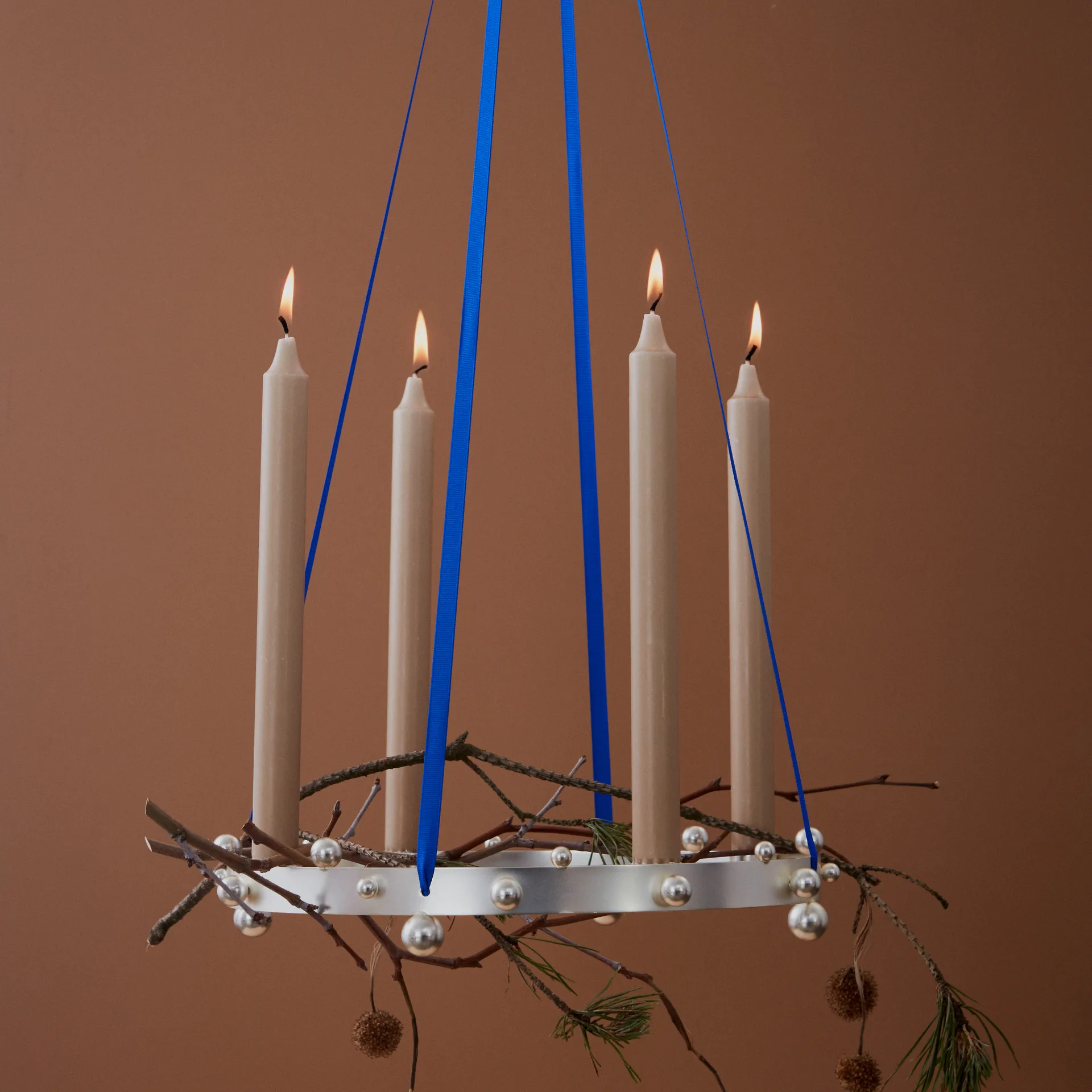 Candelabro de Adviento Pearl, Silver OYOY