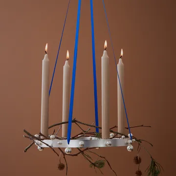 Candelabro de Adviento Pearl - Silver - OYOY