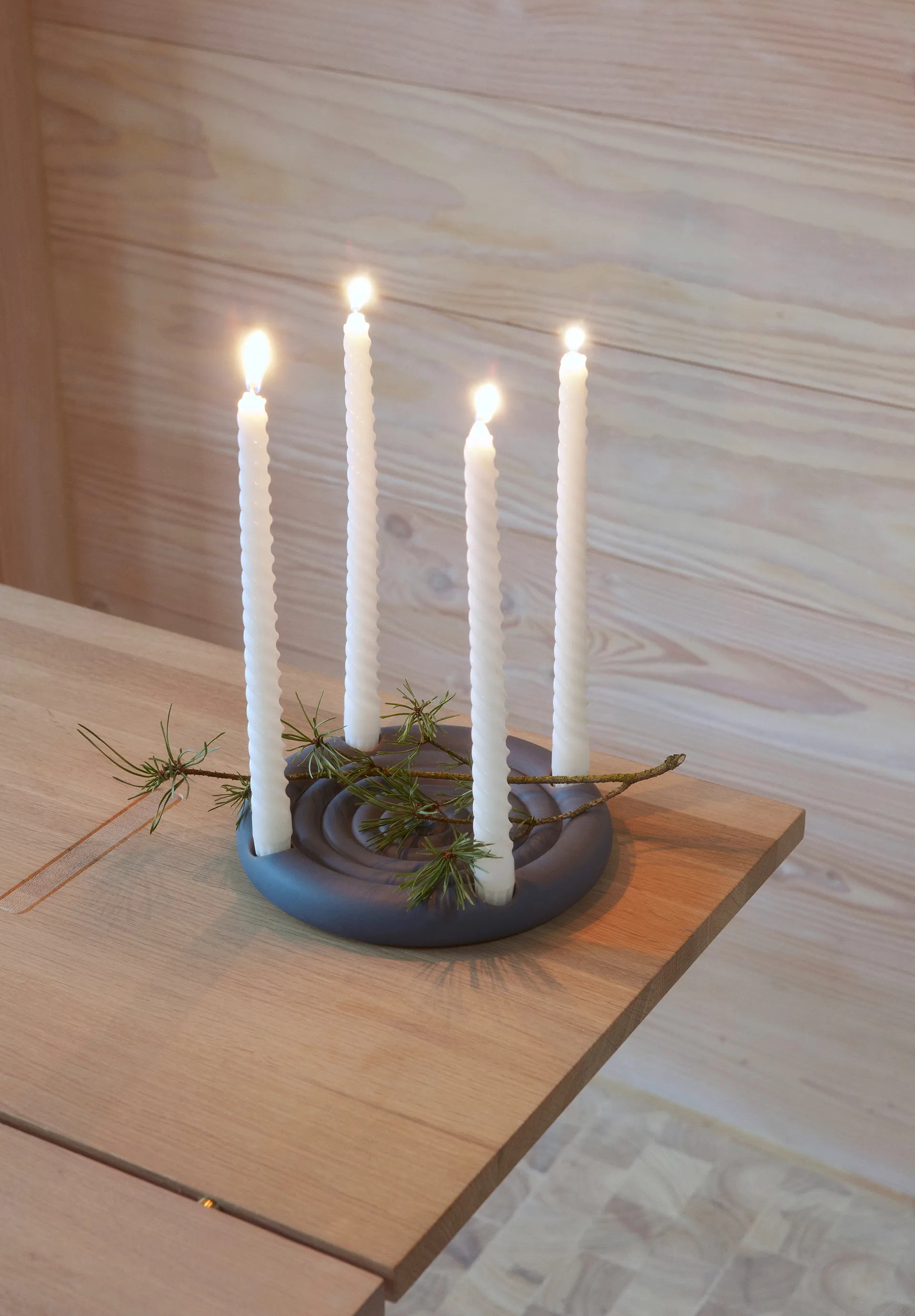 Candelabro de Adviento Savi Ø24,5 cm, Midnight Blue OYOY