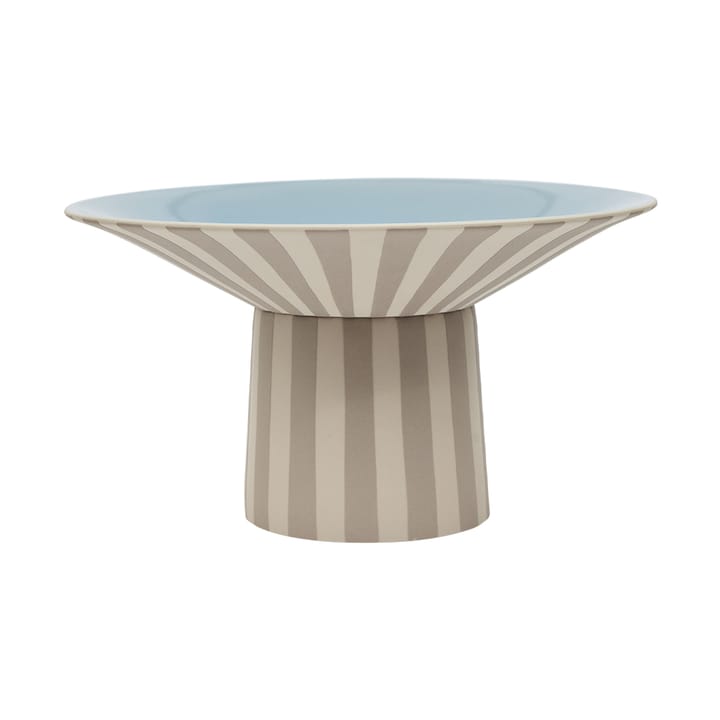 Centro de mesa Toppu alto 17xØ30 cm - Clay-Ice blue - OYOY