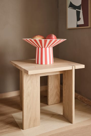 Centro de mesa Toppu alto 17xØ30 cm - Red-peach - OYOY