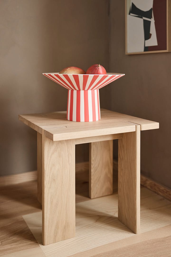 Centro de mesa Toppu alto 17xØ30 cm, Red-peach OYOY