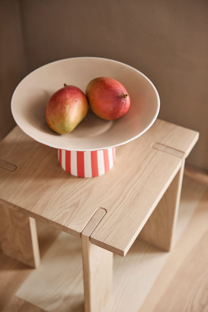 Centro de mesa Toppu alto 17xØ30 cm, Red-peach OYOY