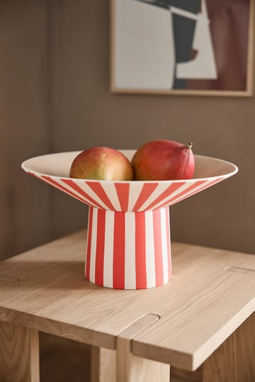Centro de mesa Toppu alto 17xØ30 cm - Red-peach - OYOY
