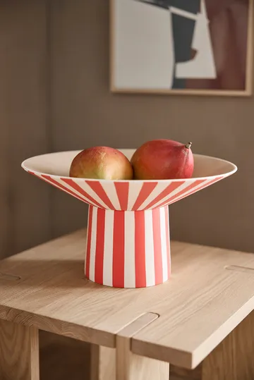 Centro de mesa Toppu alto Ø30x17 cm - Red-peach - OYOY