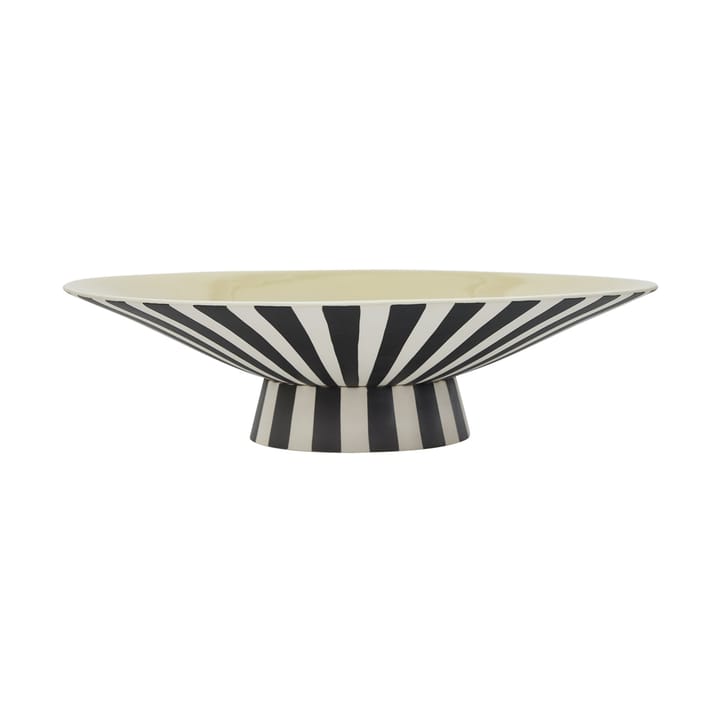 Centro de mesa Toppu bajo 10,5xØ39 cm - Vanilla-black-white - OYOY