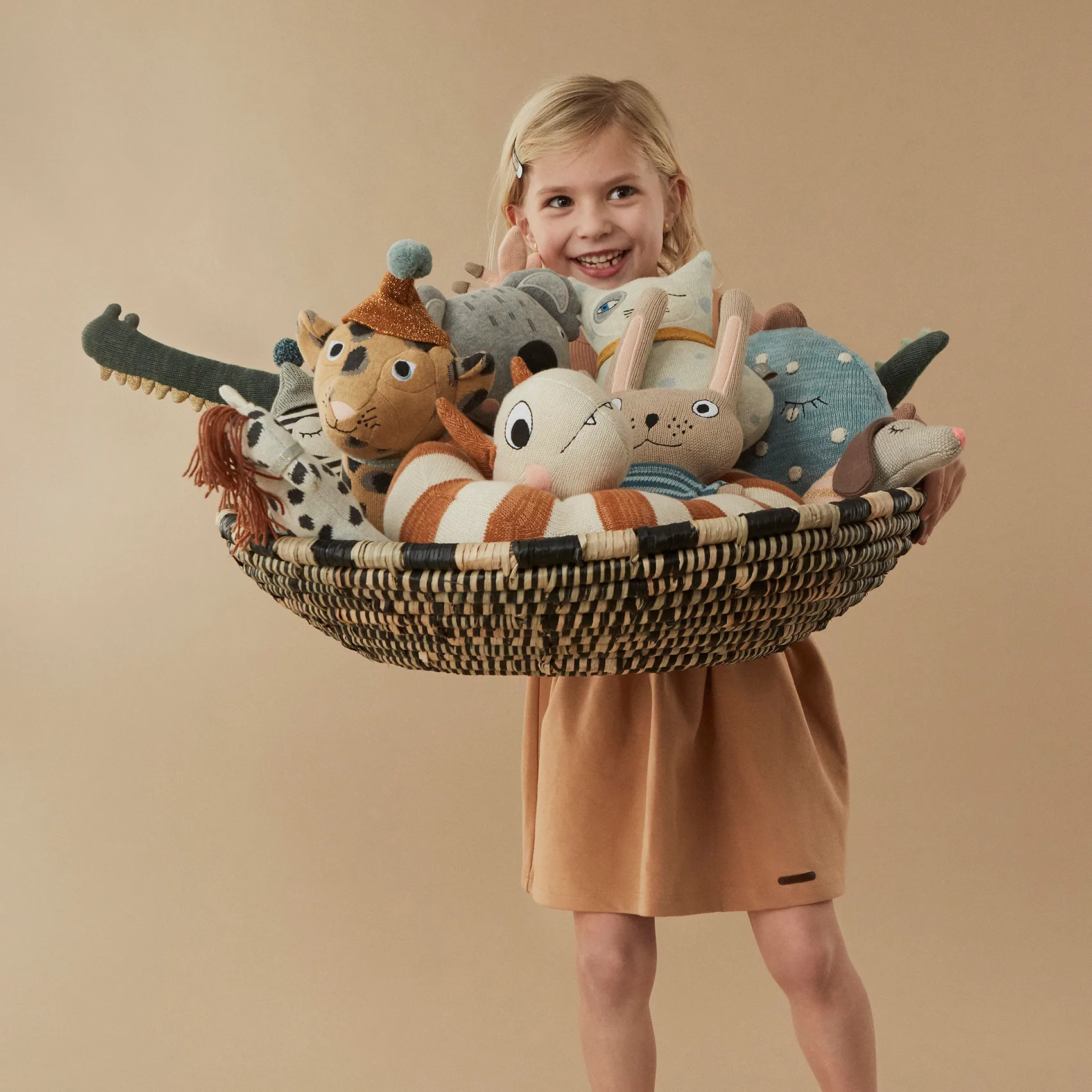 Cesta Boo Ø58 cm, Nature OYOY