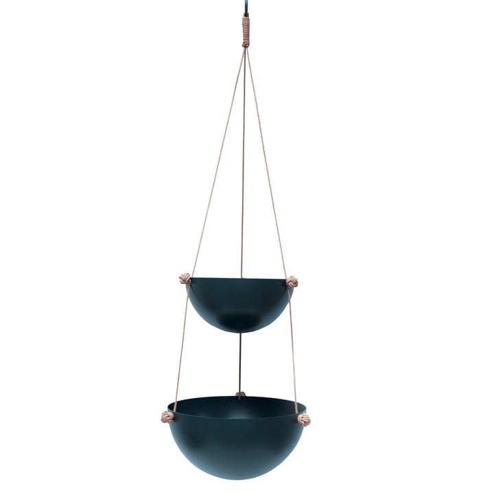 Cesta colgante Pif Paf Puf, gris oscuro, 2 niveles OYOY