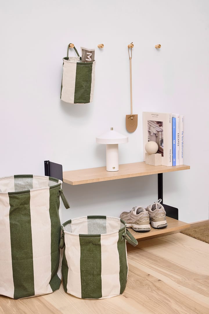 Cesta de almacenamiento Kara small 22xØ18 cm 2-pack, Dark Green OYOY