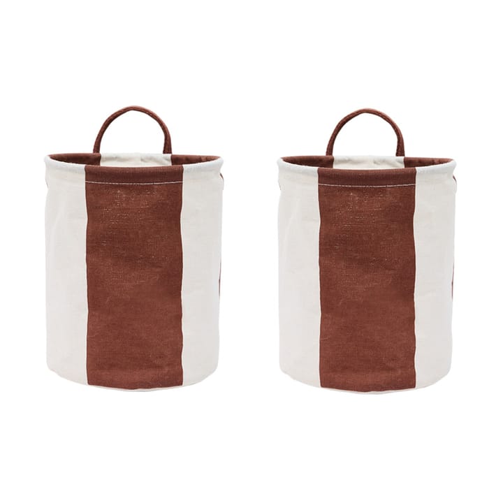 Cesta de almacenamiento Kara small 22xØ18 cm 2-pack - Nutmeg - OYOY