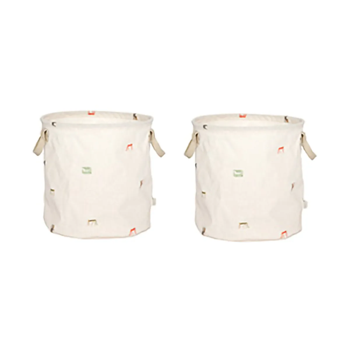 Cesta de almacenamiento Moira medium Ø32x32 cm 2 piezas., Multi OYOY