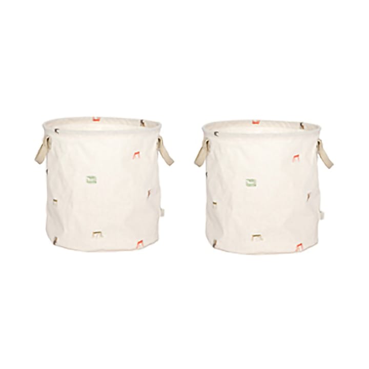 Cesta de almacenamiento Moira medium 32xØ32 cm 2 piezas. - Multi - OYOY