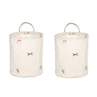 Cesta de almacenamiento Moira small 22xØ18 cm 2 piezas - Multi - OYOY