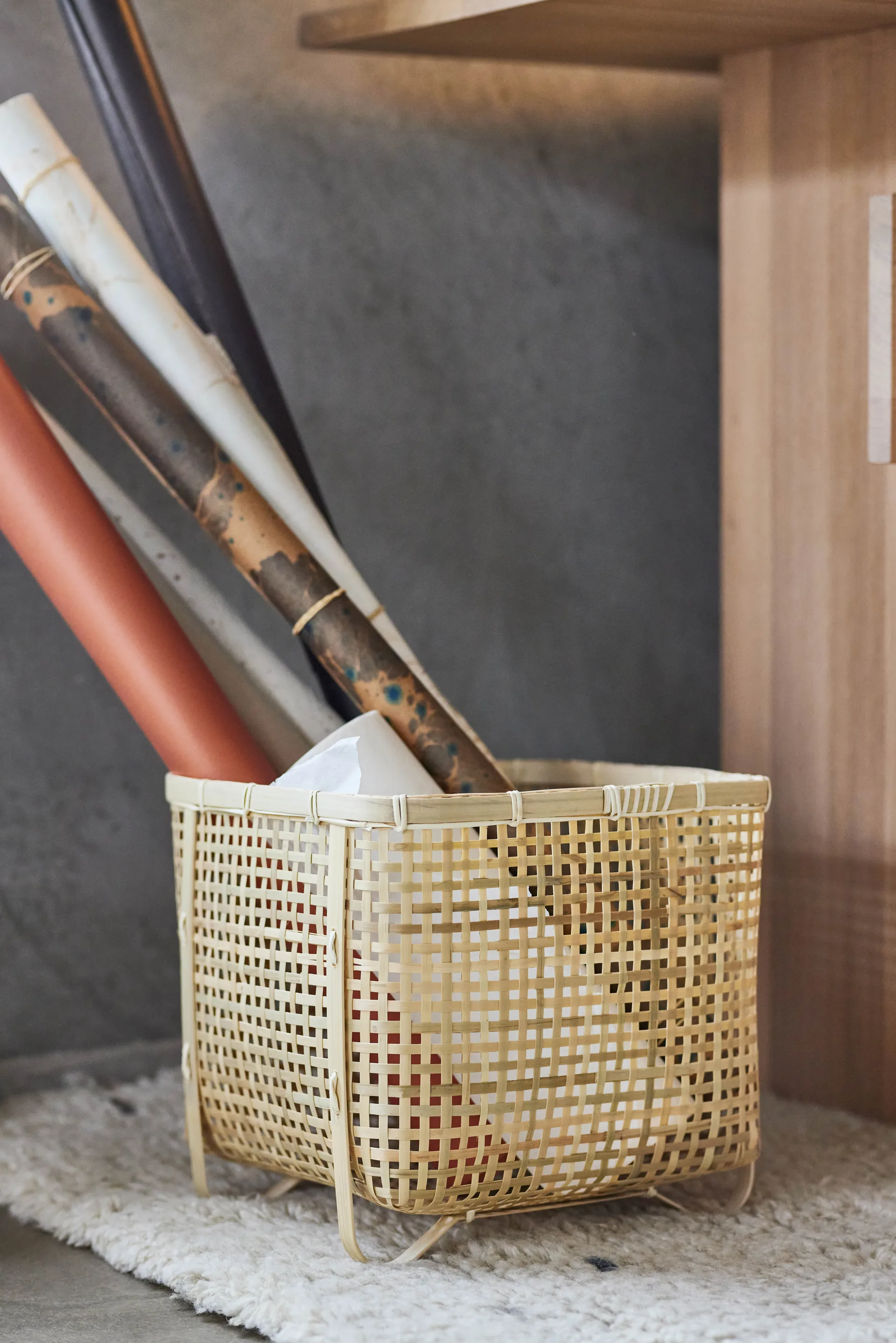 Cesta de almacenamiento Sporta square, Natur OYOY