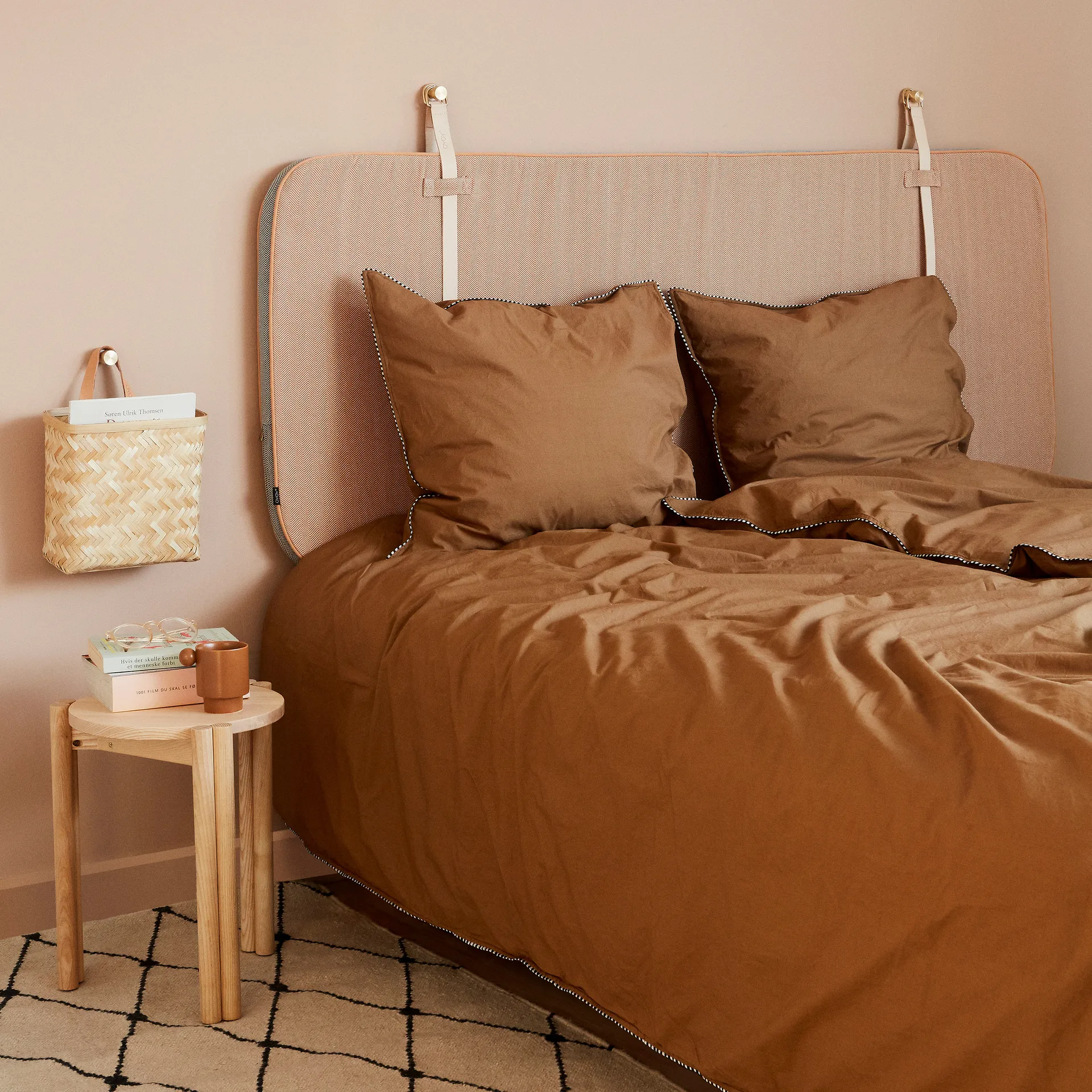 Cesta de pared Sporta 25x25 cm, natural OYOY