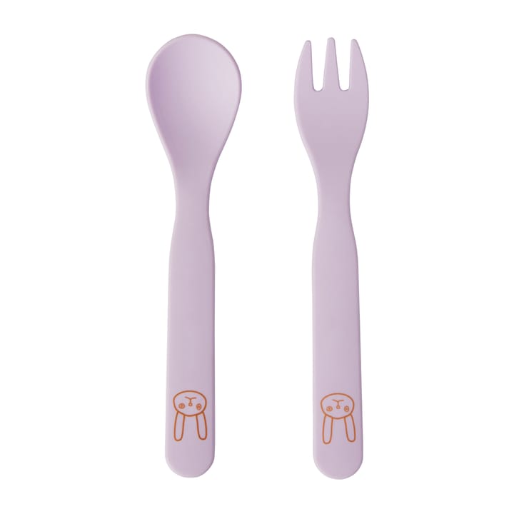 Cubiertos infantiles Yummy 2 piezas - Lavender - OYOY
