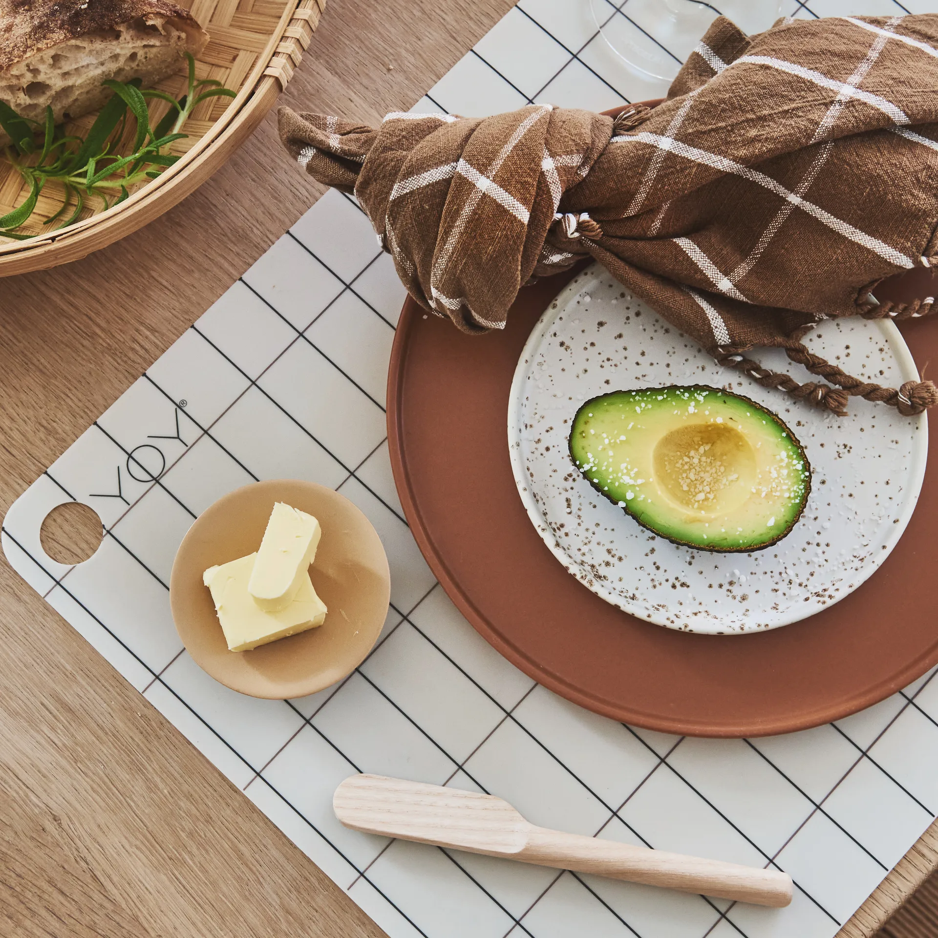 Cuchillo de mantequilla Yumi, fresno OYOY