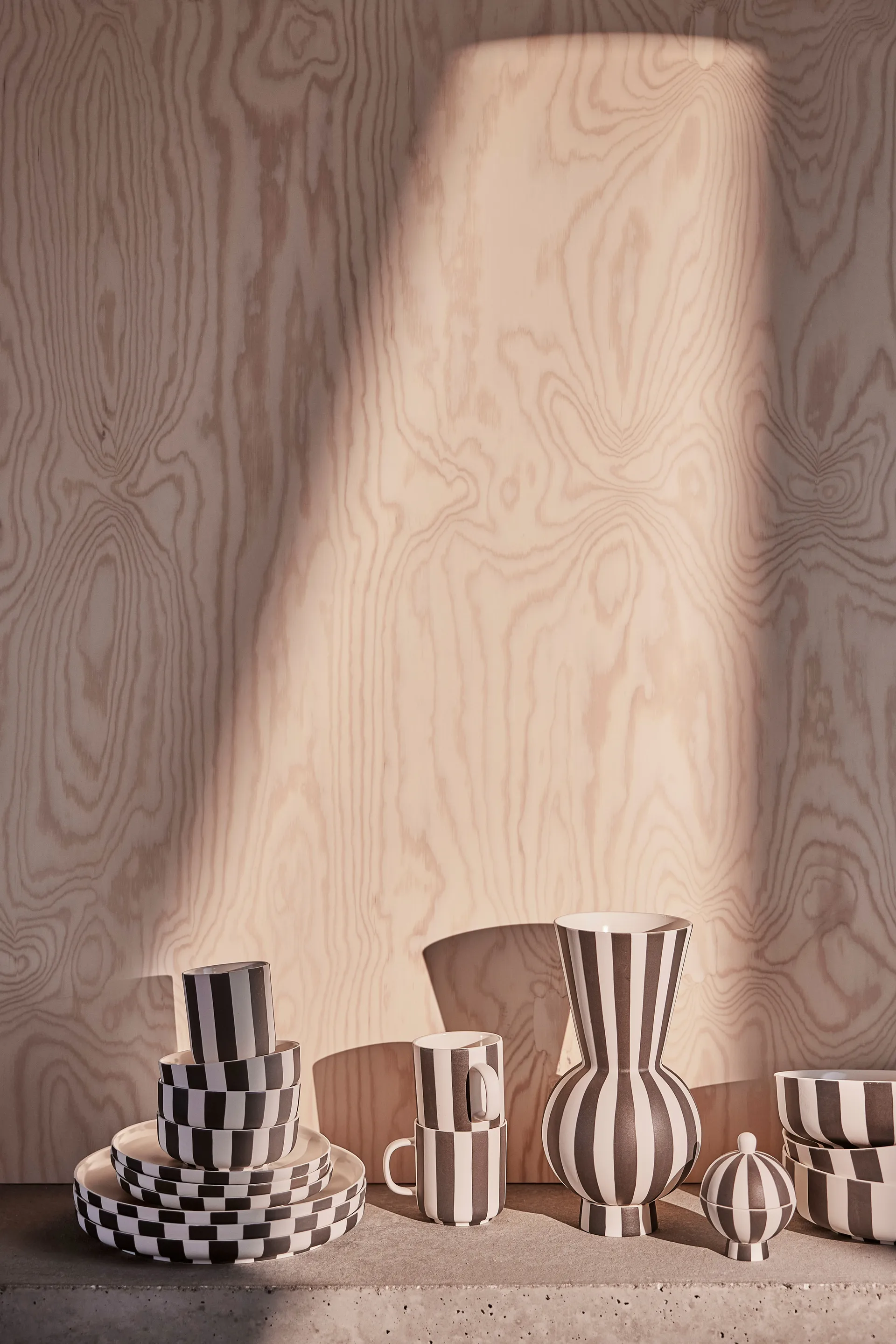 Cuenco Toppu Ø13 cm, Black-white OYOY