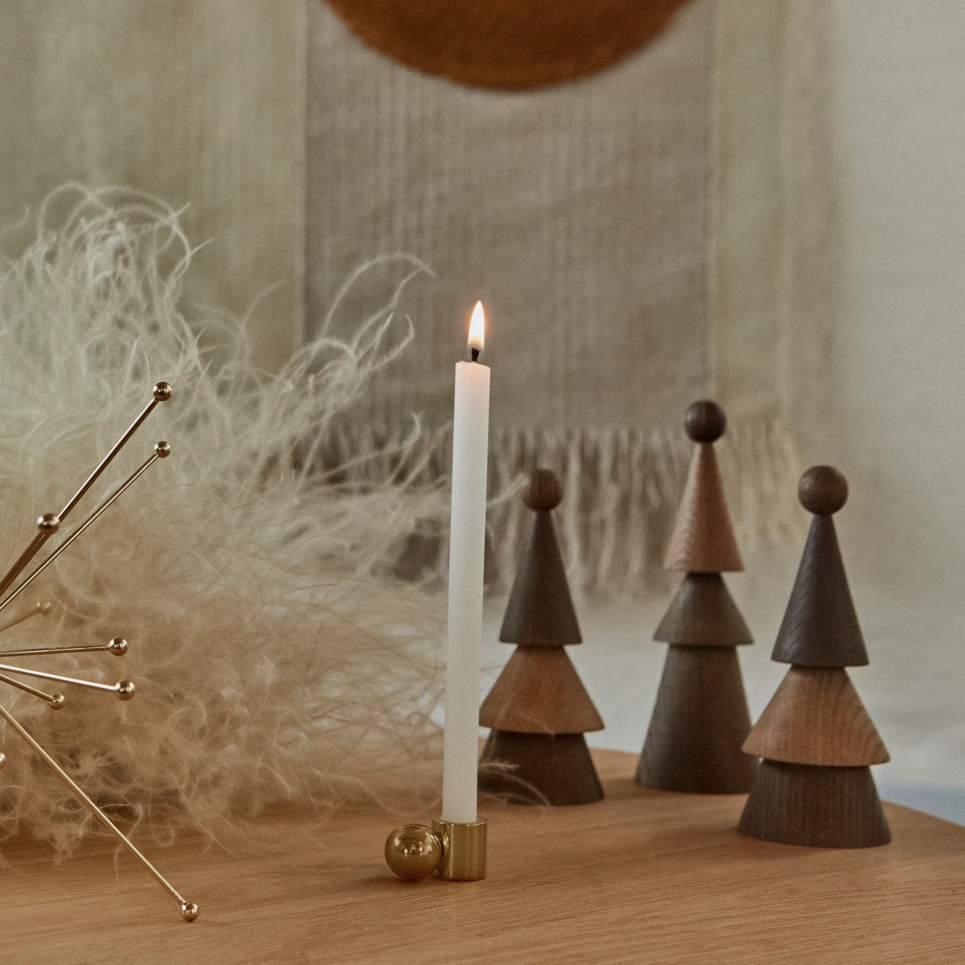 Decoración navidad Christmas Piero 15 cm, roble-roble ahumado OYOY