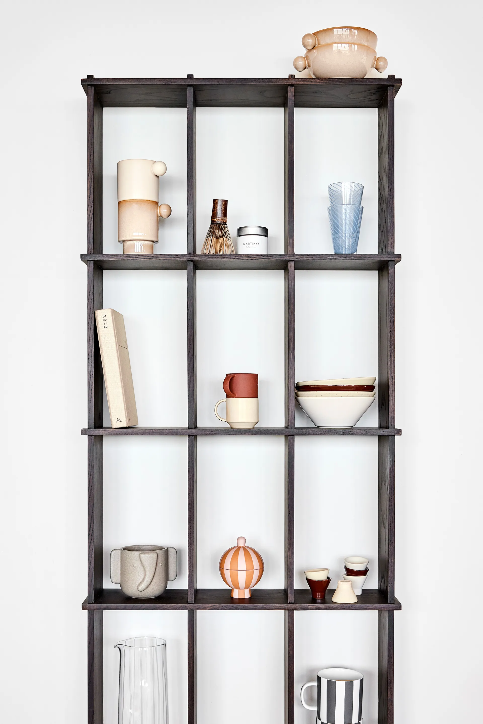Estantería Grid grande 15x58 cm, Dark OYOY