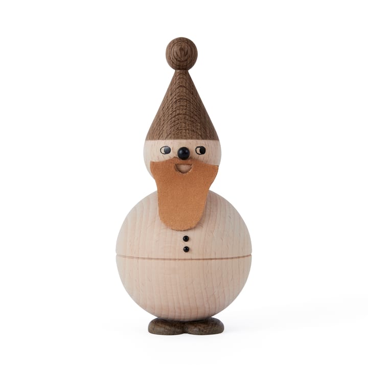 Figura de madera Santa Claus - haya-roble-cuero - OYOY