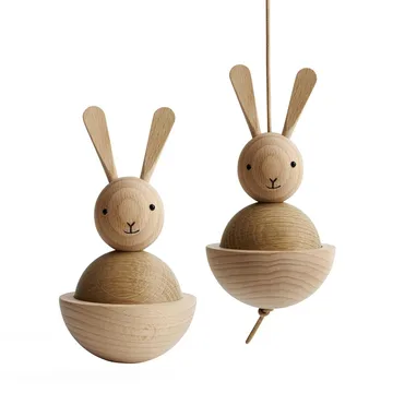 Figura madera Rabbit - haya-roble - OYOY