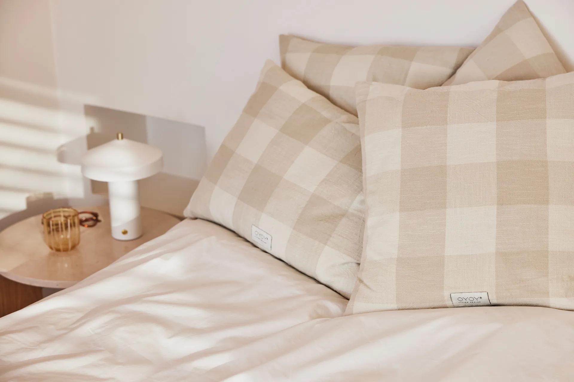 Funda de cojín Chess alargado 58x60 cm, Clay OYOY