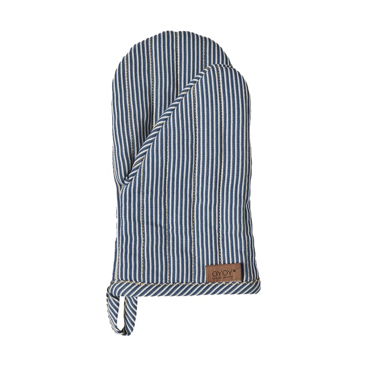 Guante de cocina Striped denim - Blue - OYOY