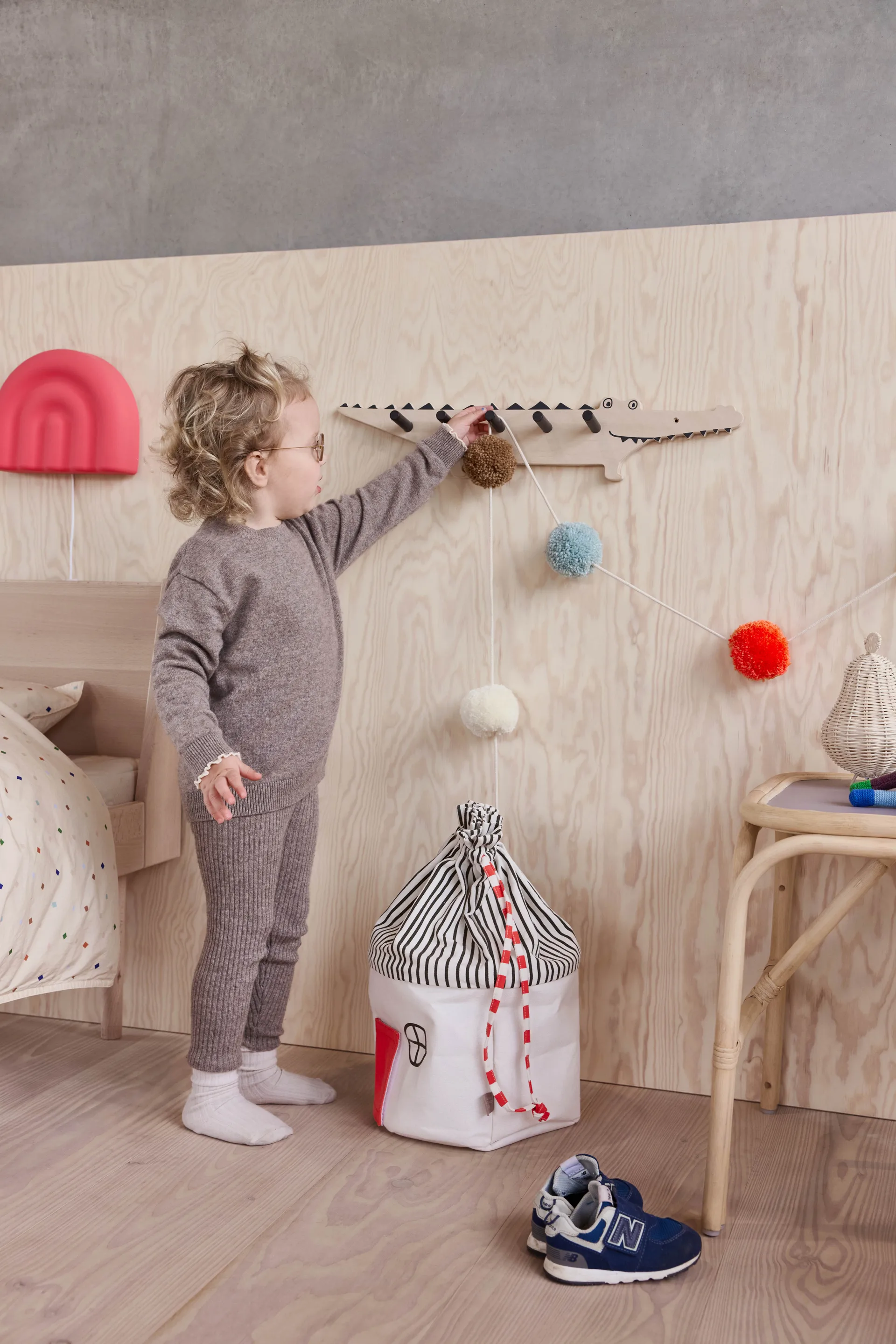 Guirnalda Pom Pom 300 cm, Multi OYOY