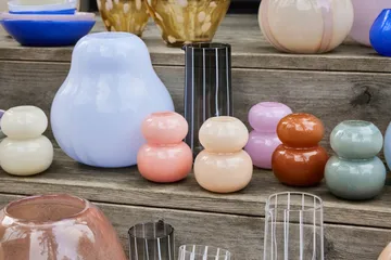 Jarrón Kojo small - Lavender-White - OYOY