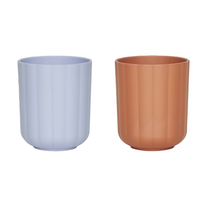Juego de 2 tazas Pullo - Caramel-ice blue - OYOY