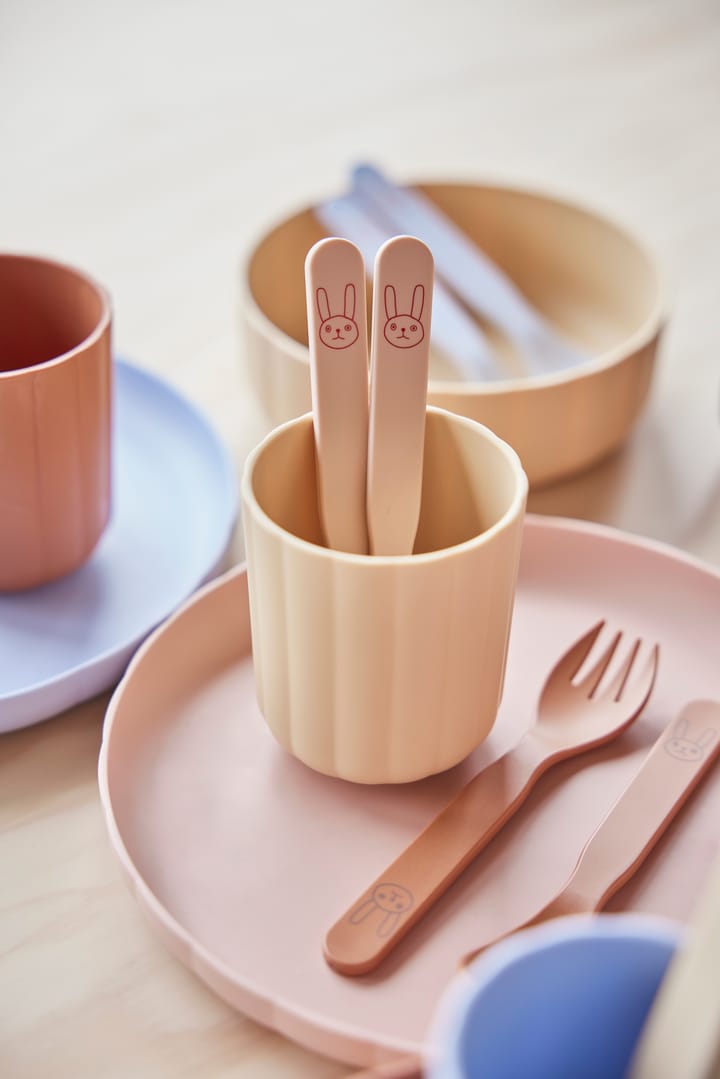 Juego de 2 tazas Pullo, Taupe-vanilla OYOY