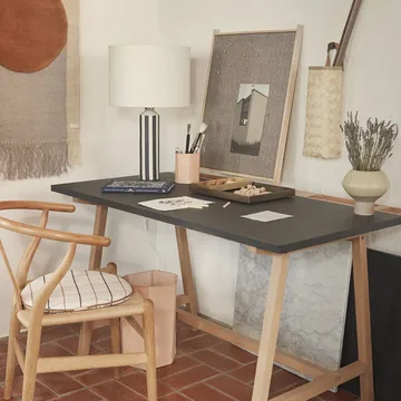 Lámpara de mesa Toppu 57 cm - Off white-antracit - OYOY