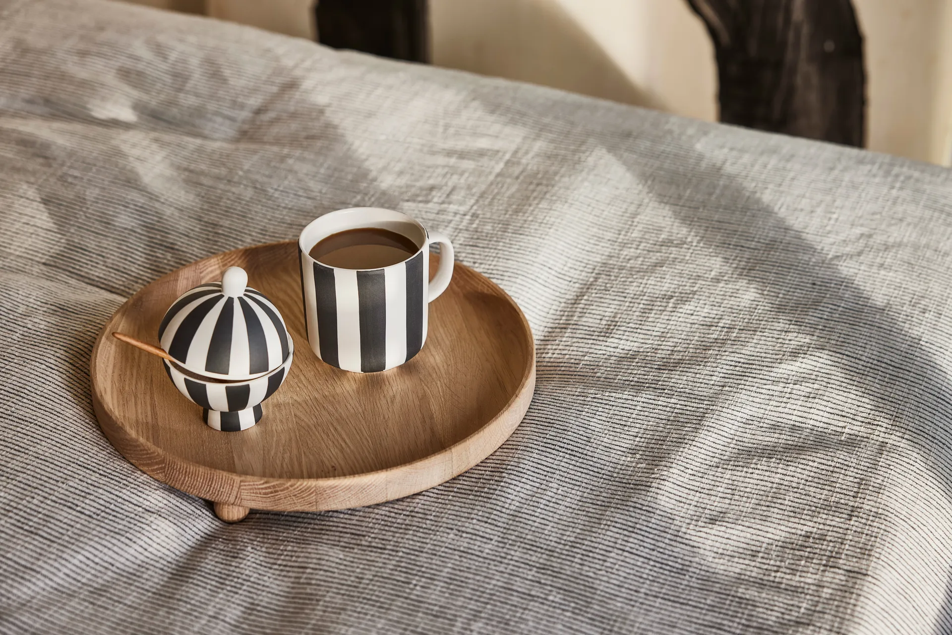 Maceta Toppu Ø8 cm, Black-white OYOY