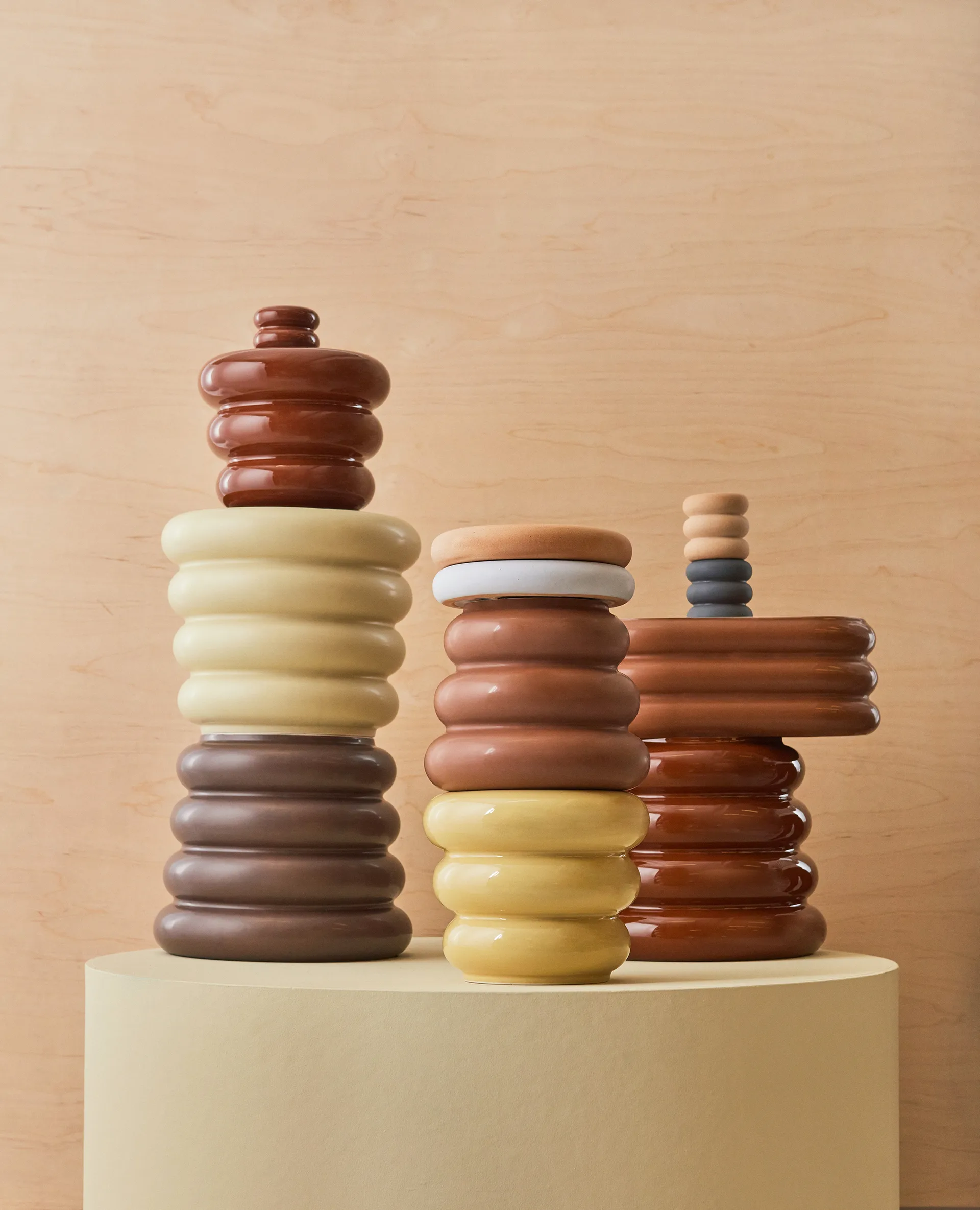 Macetero Awa pequeño Ø19 cm, Caramel OYOY