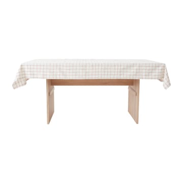 Mantel Grid 140x260 cm - Offwhite-red - OYOY