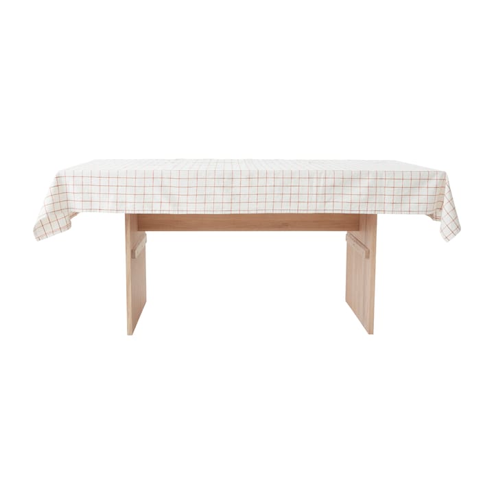 Mantel Grid 140x260 cm, Offwhite-red OYOY