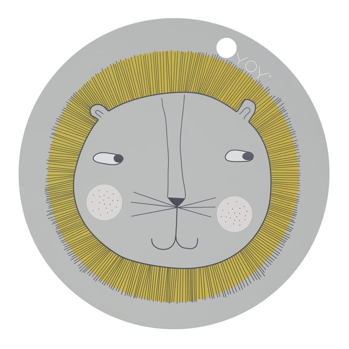 Mantel individual Lion - gris - OYOY