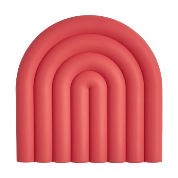 Mantel individual Rainbow 15x15 cm - Cherry red - OYOY