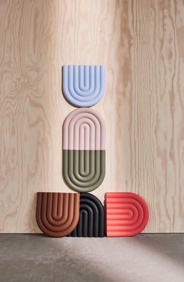 Mantel individual Rainbow 15x15 cm - Cherry red - OYOY