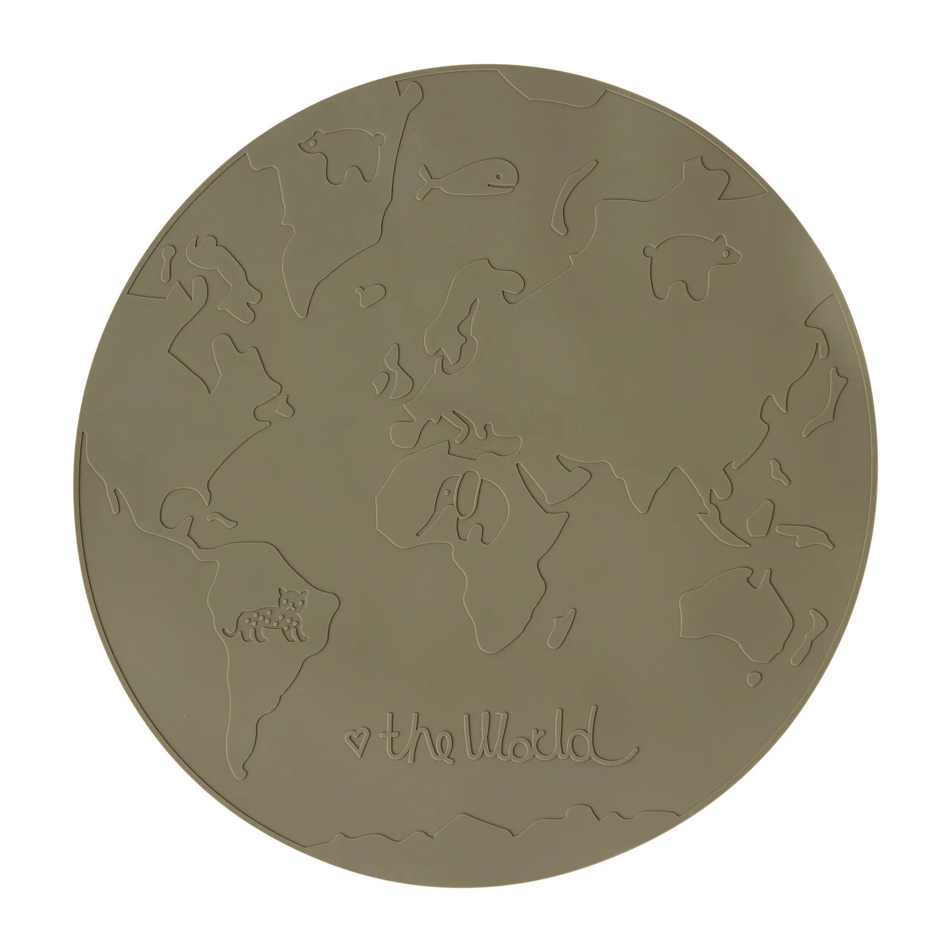 Mantel individual The world, Olive OYOY