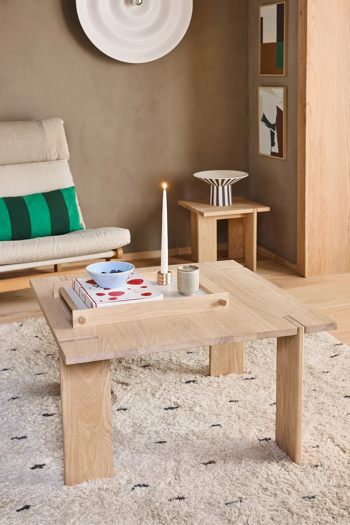 Mesa de centro OY Square 40x75x75 cm, Nature OYOY