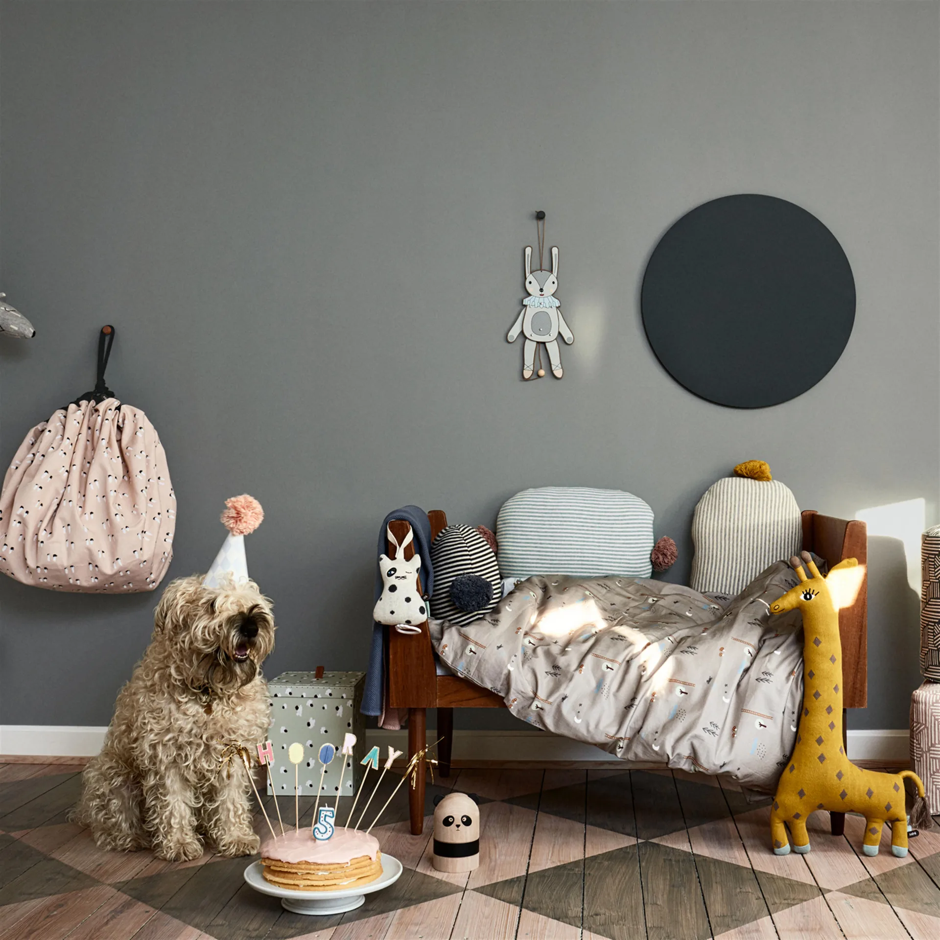 Peluche Noah the giraff, amarillo OYOY