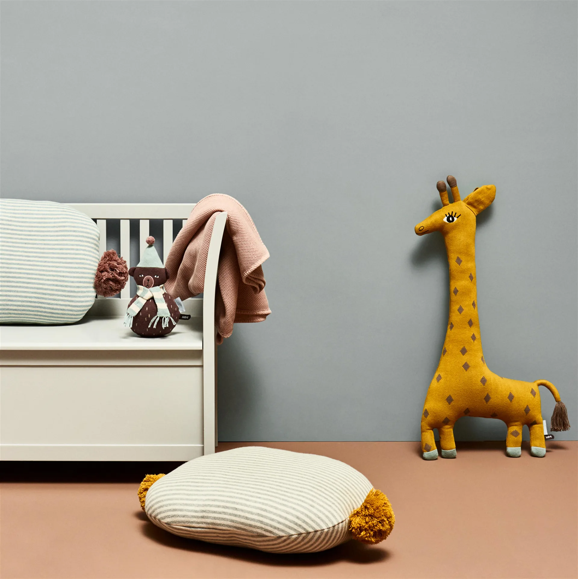 Peluche Noah the giraff, amarillo OYOY